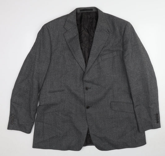 Marks and Spencer Mens Grey Wool Jacket Suit Jacket Size 46 Regular