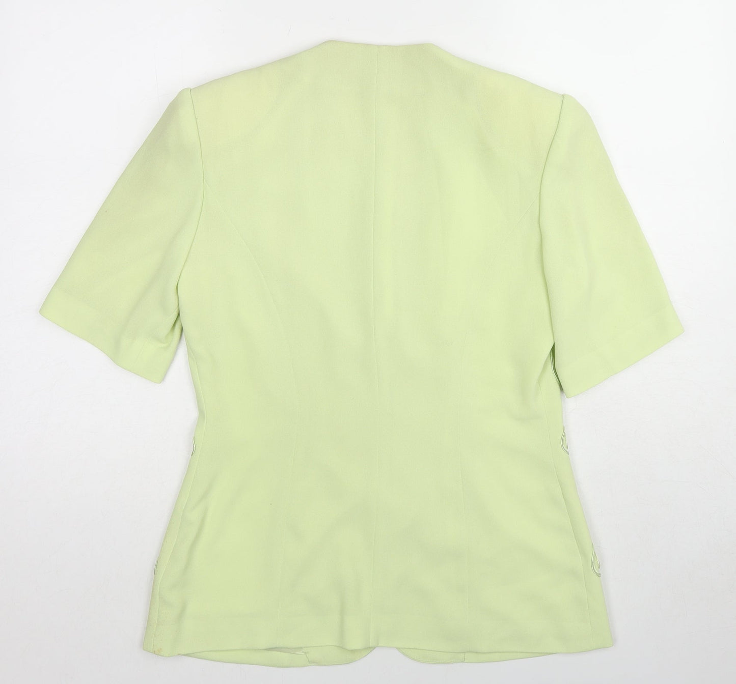 Gina Tricot Womens Green Jacket Blazer Size 10 Button