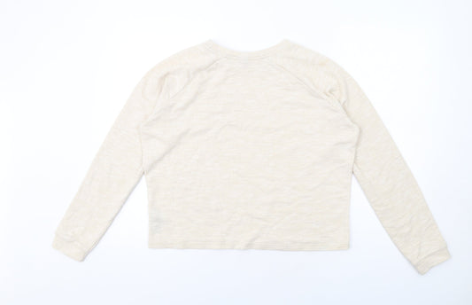 ASOS Womens Beige Polyester Pullover Sweatshirt Size 14 Pullover