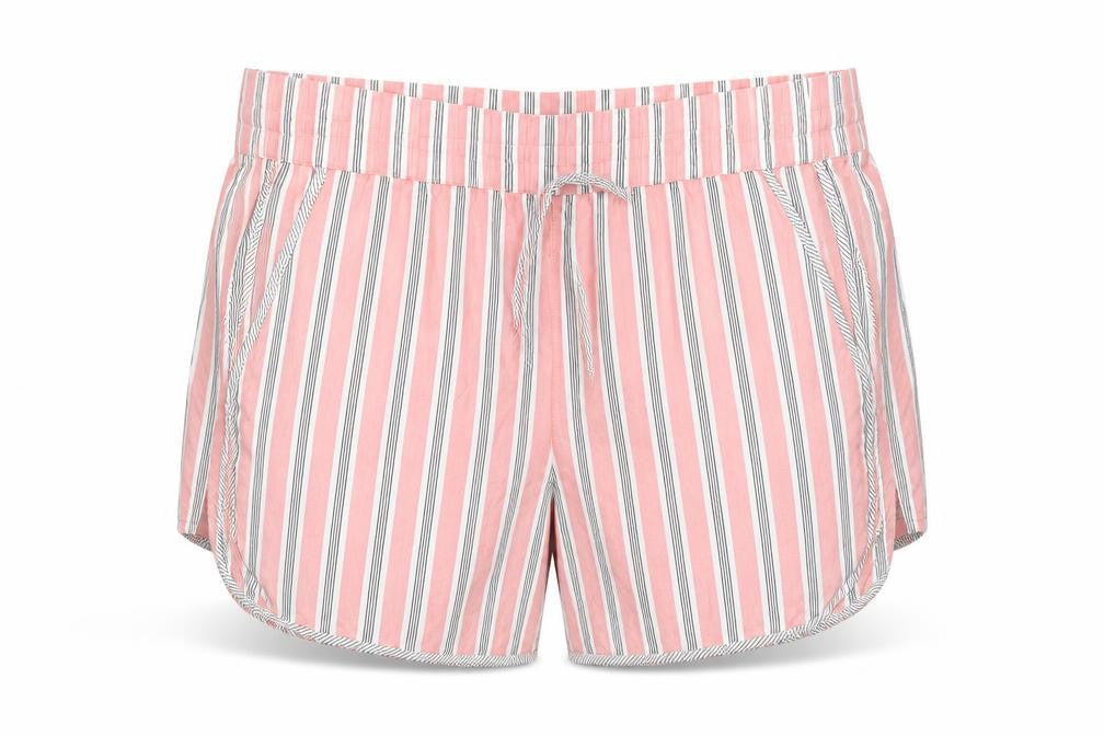 Gap Womens Pink Striped Cotton Basic Shorts Size XL Regular Pull On