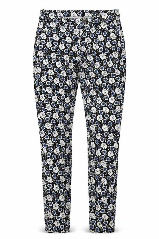 Uniqlo Womens Black Floral Cotton Skinny Jeans Size M L30 in Regular Button