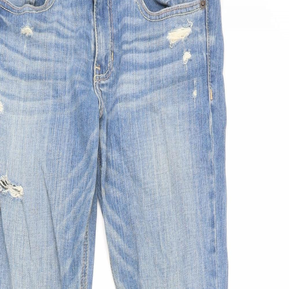 Hollister Womens Blue Cotton Skinny Jeans Size 28 in L31 in Regular Zip