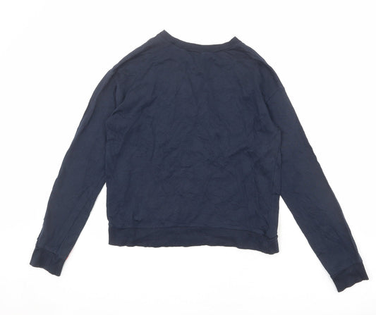 Divided by H&M Womens Blue 100% Cotton Pullover Sweatshirt Size XS Pullover - Original