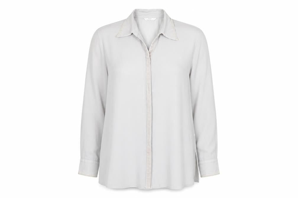 Womens UK Size 14 St Michael Grey Polyester Button-Up