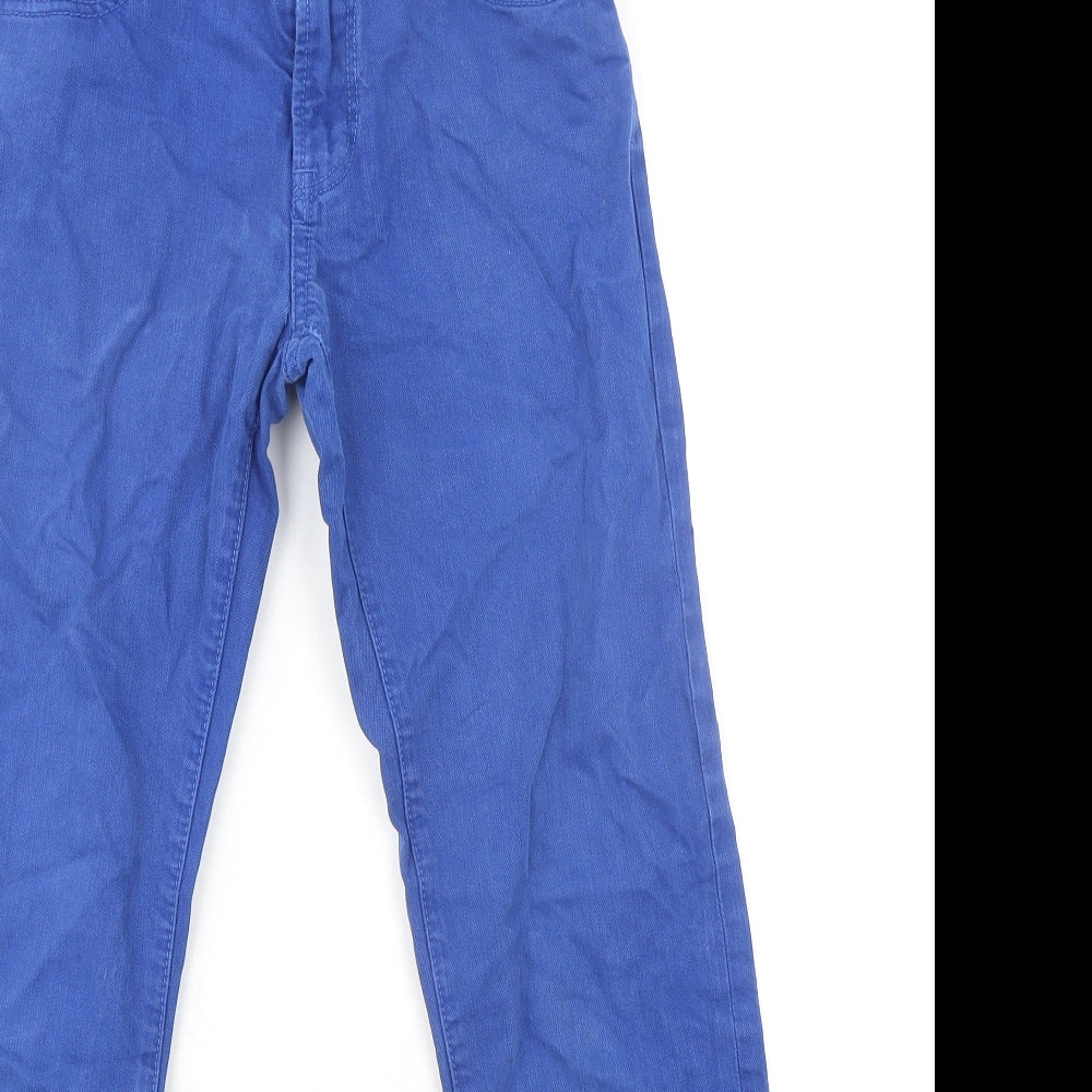Scotch Shrunk Womens Blue Cotton Straight Jeans Size 10 L27 in Regular Zip
