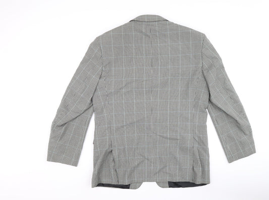 Marks and Spencer Mens Multicoloured Geometric Polyester Jacket Blazer Size 40 Regular