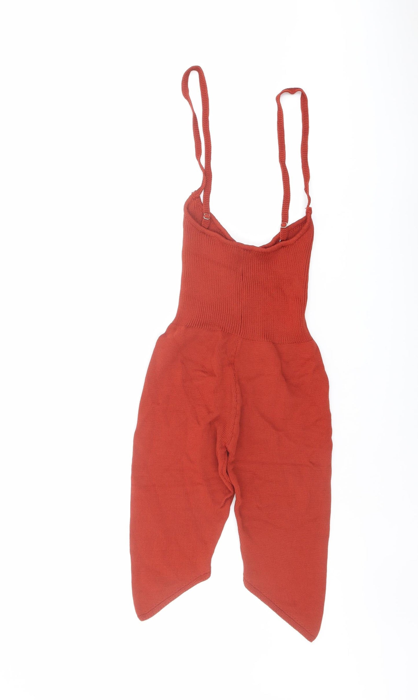 Ruve Womens Red Acrylic Bodysuit One-Piece Size M Pullover