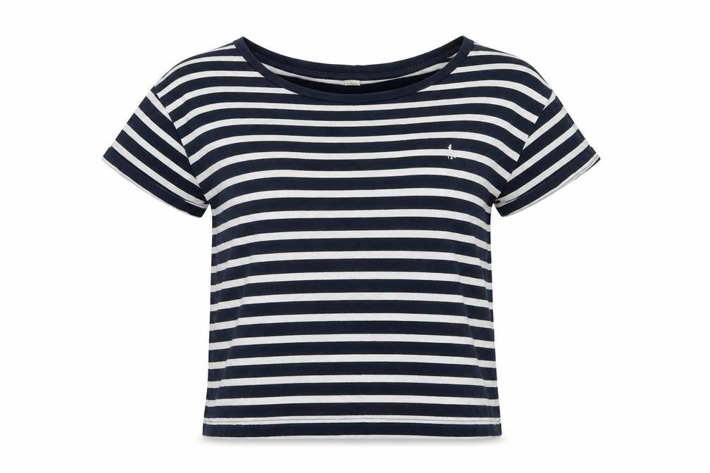 Womens UK Size 8 Jack Wills Blue Cotton T-Shirt