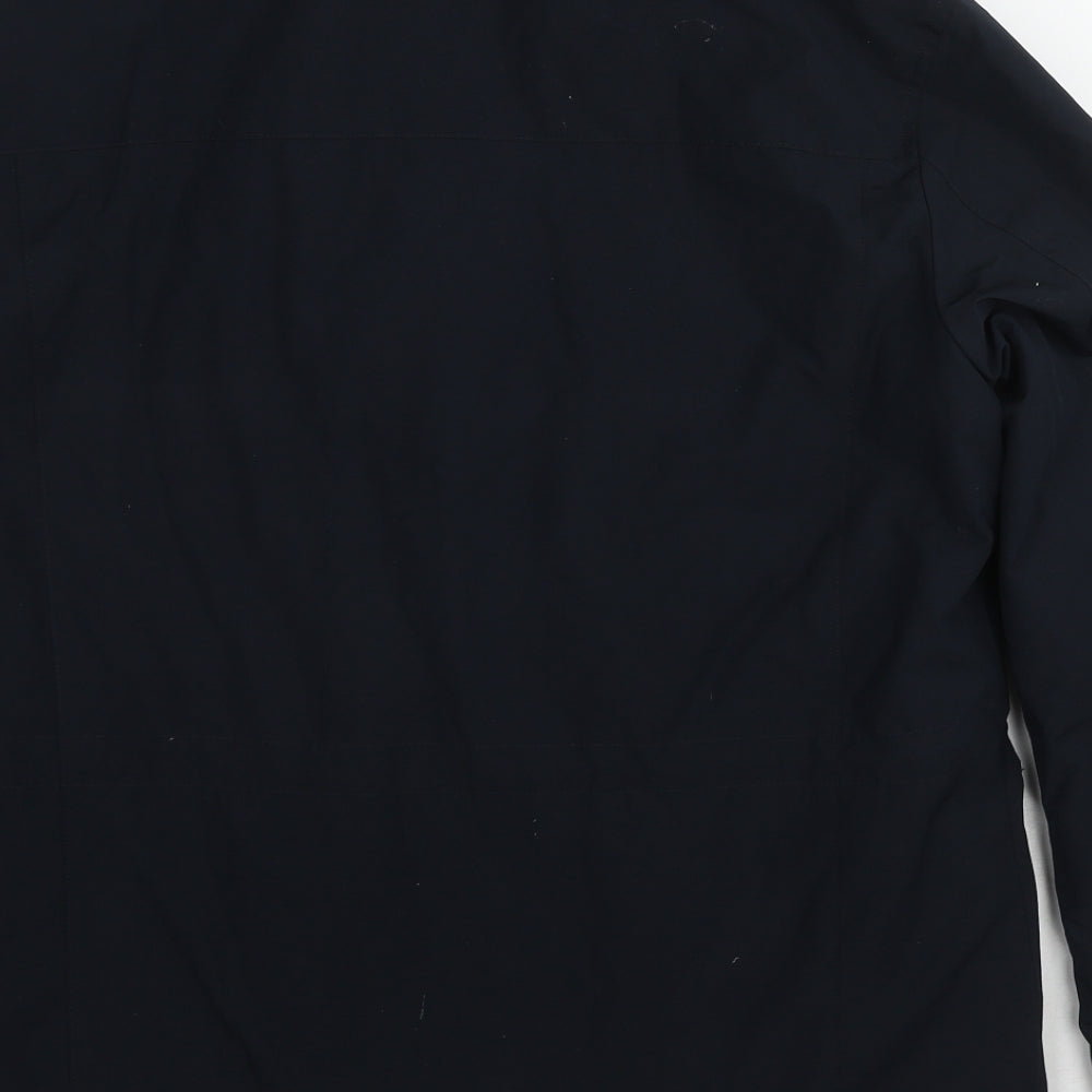Marks and Spencer Mens Blue Pea Coat Coat Size M Zip
