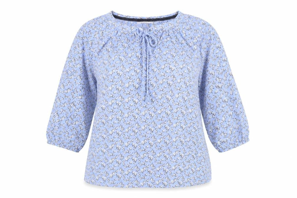 Womens UK Size M Autonomy Blue Viscose Blouse