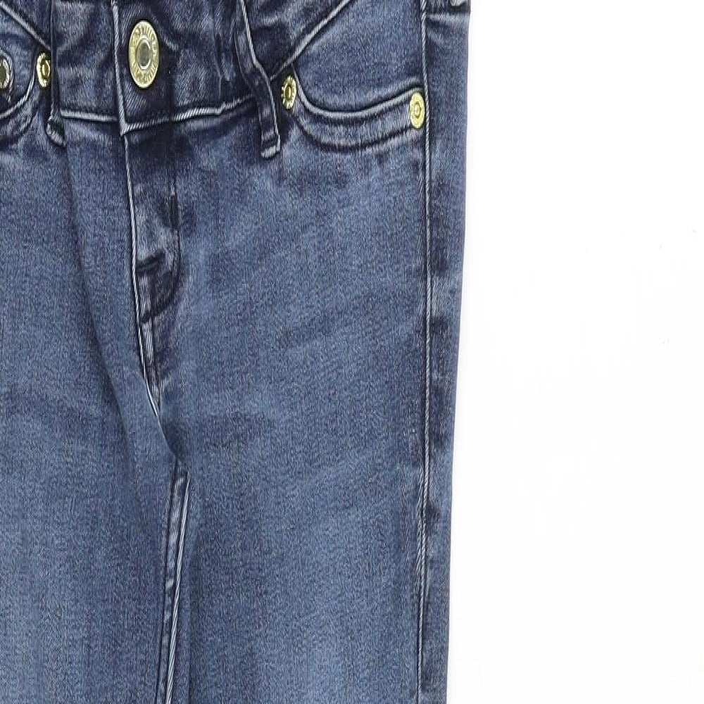 H&M Womens Blue Cotton Skinny Jeans Size 8 L29 in Regular