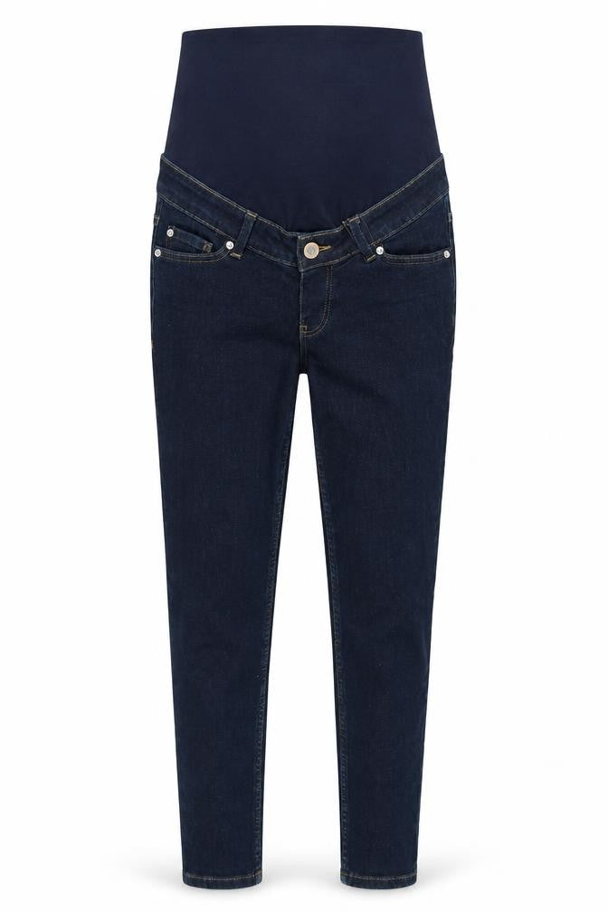 Marks and Spencer Womens Blue Cotton Skinny Jeans Size 6 L26 in Regular Button - Petite