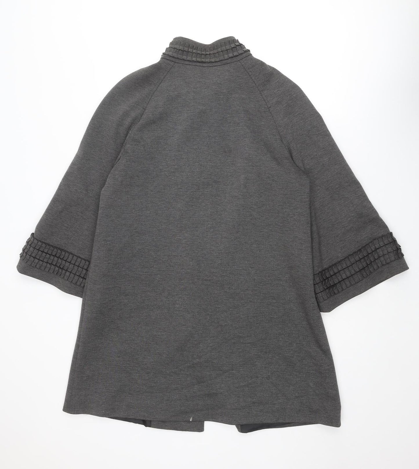 Per Una Womens Grey Jacket Size 14 Snap
