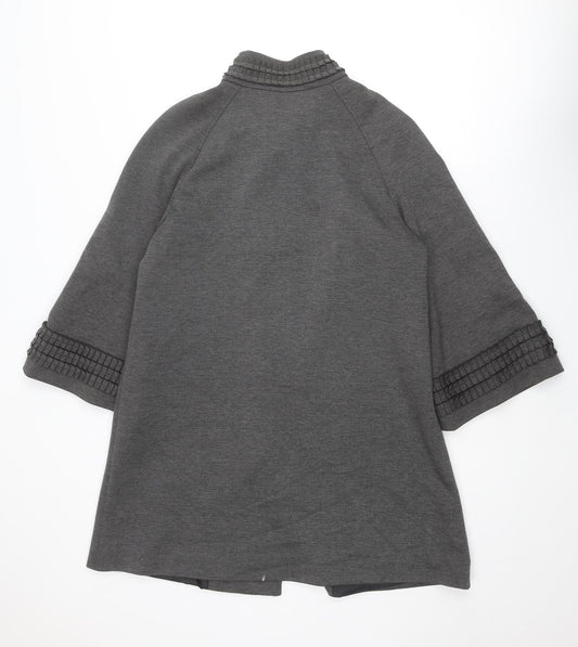 Per Una Womens Grey Jacket Size 14 Snap