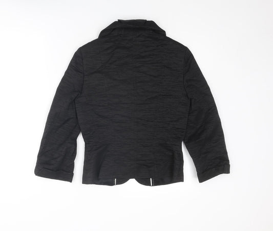 Coast Womens Black Jacket Size 8 Button