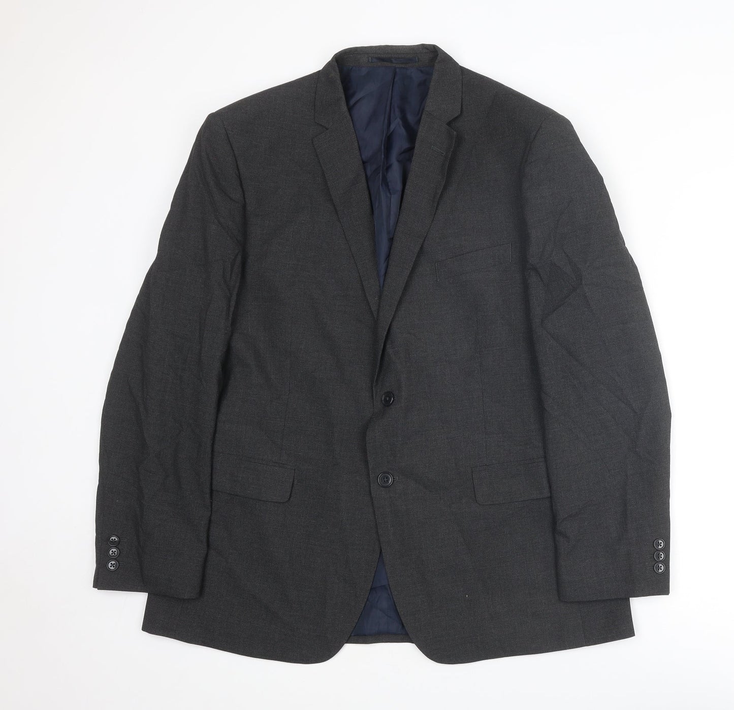 Debenhams Mens Grey Polyester Jacket Suit Jacket Size 44 Regular