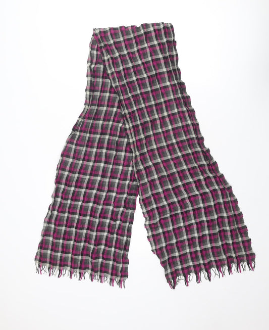 Gap Womens Purple Plaid Viscose Scarf
