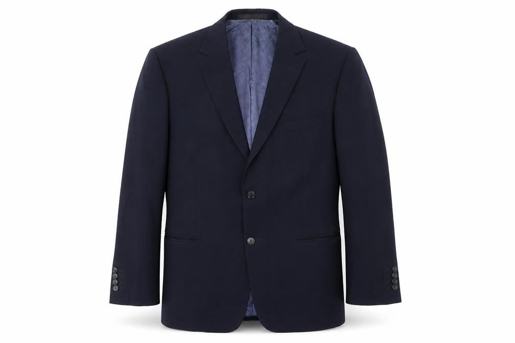 Marks and Spencer Mens Blue Wool Jacket Suit Jacket Size 42 Regular