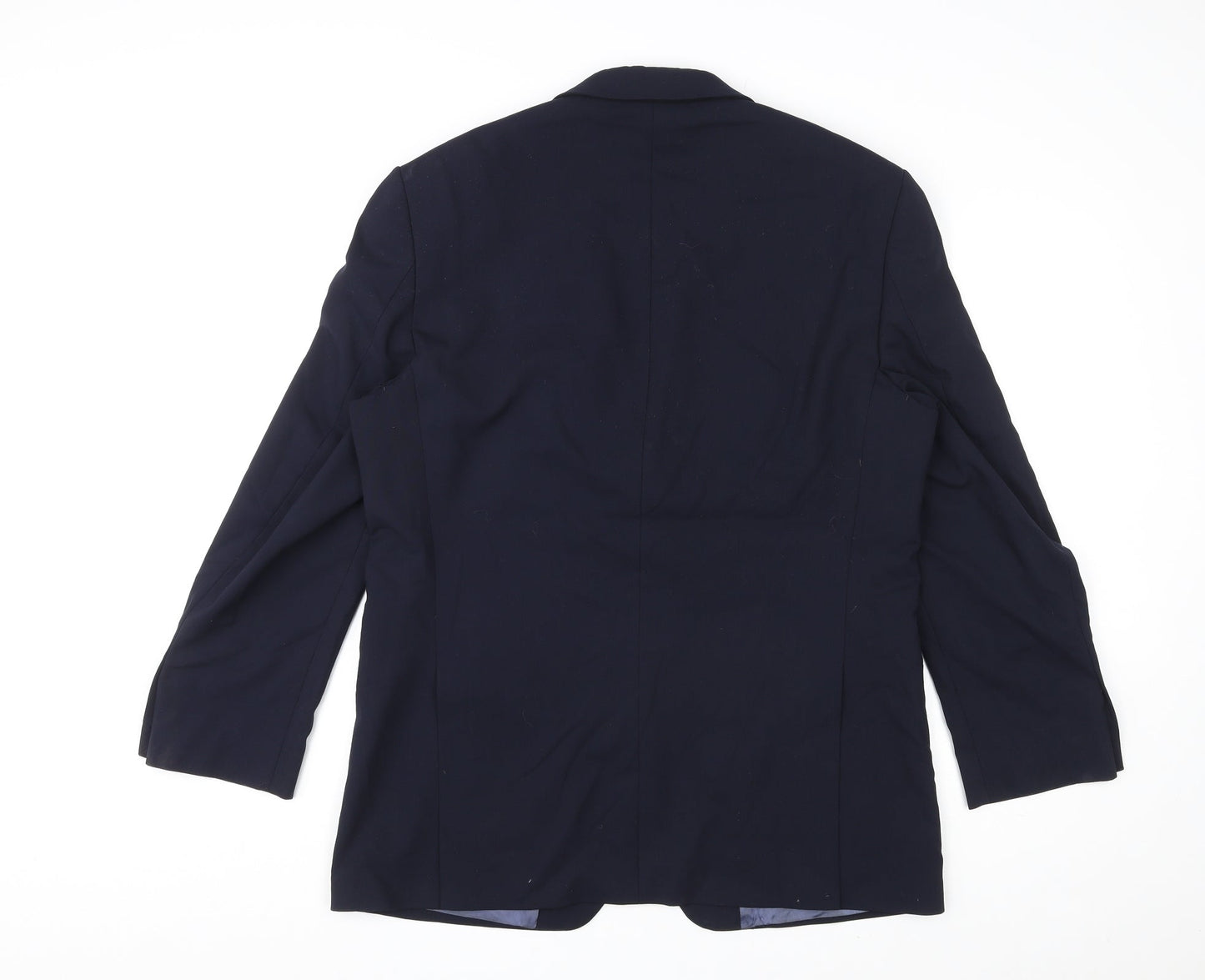 Marks and Spencer Mens Blue Wool Jacket Suit Jacket Size 42 Regular