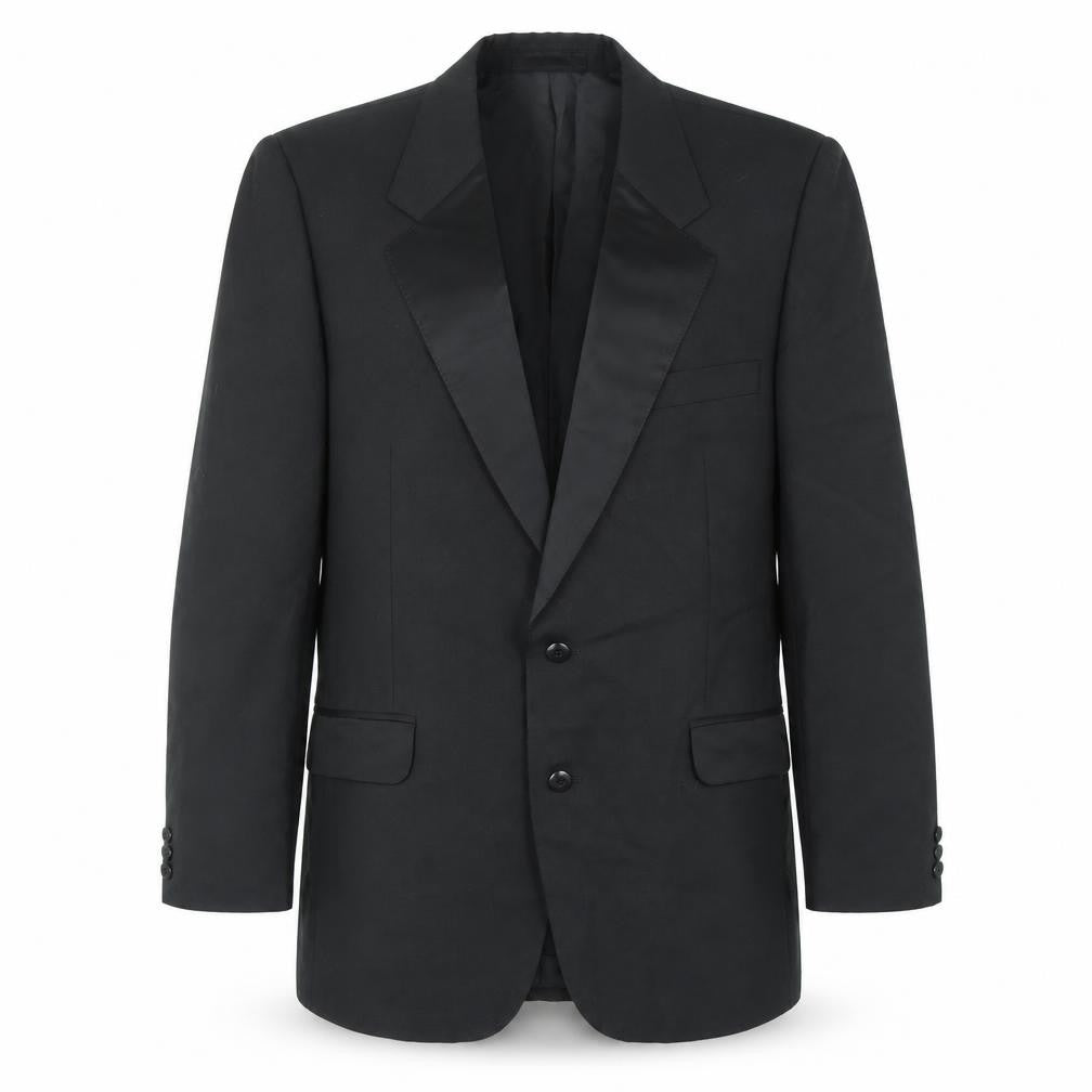 Mens 42 Chest Regular Dunn & Co Black Two-Button