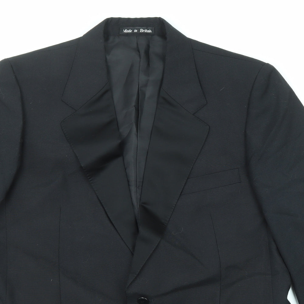 Dunn & Co Mens Black Polyester Tuxedo Suit Size 42 Regular