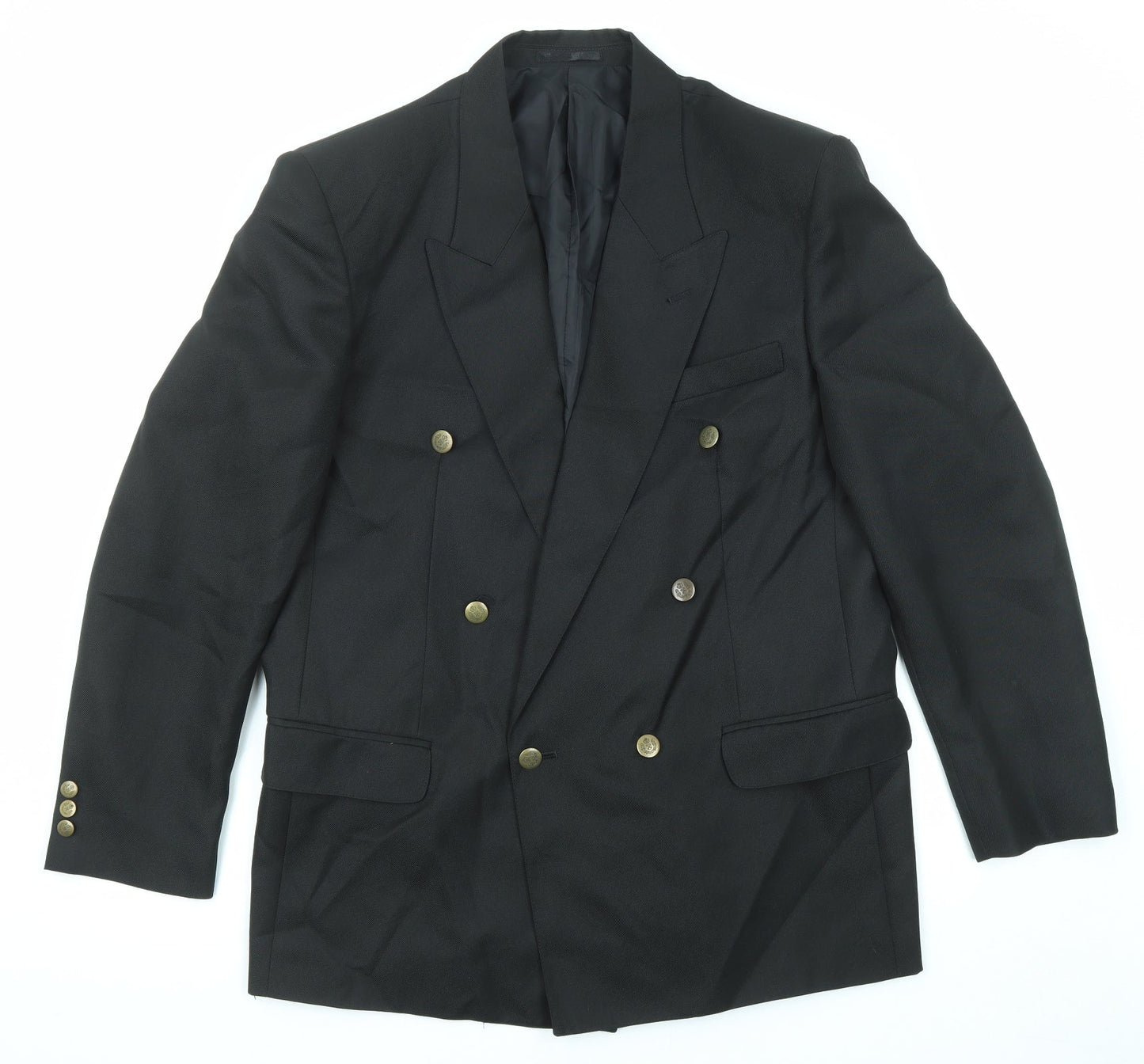 Classic Mens Black Nylon Jacket Blazer Size 42 Regular