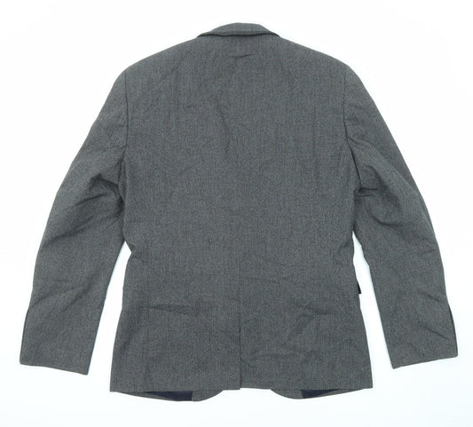NEXT Mens Grey Polyester Jacket Suit Jacket Size 40 Regular