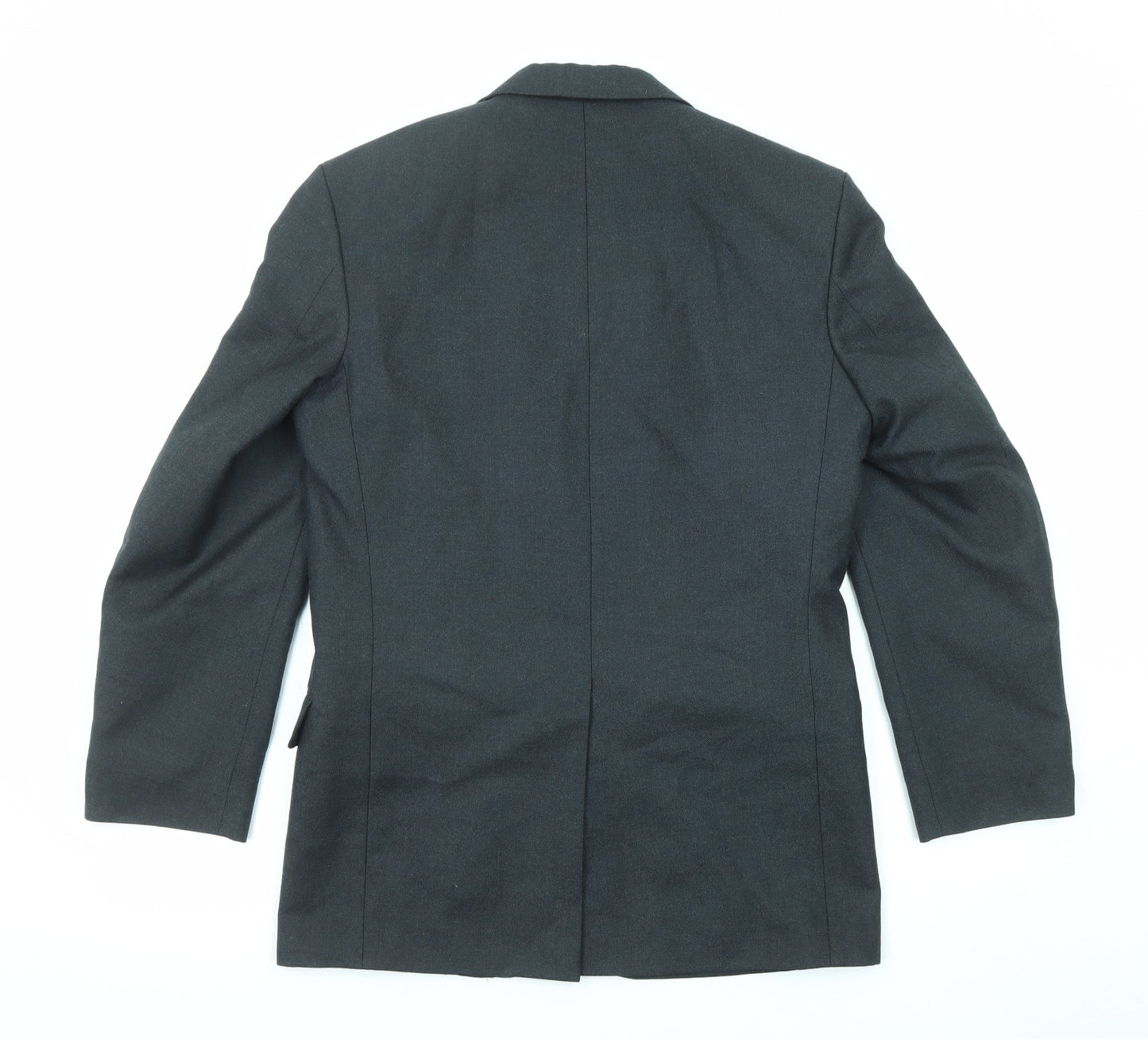 Hector Jones Mens Black Wool Jacket Suit Jacket Size 36 Regular