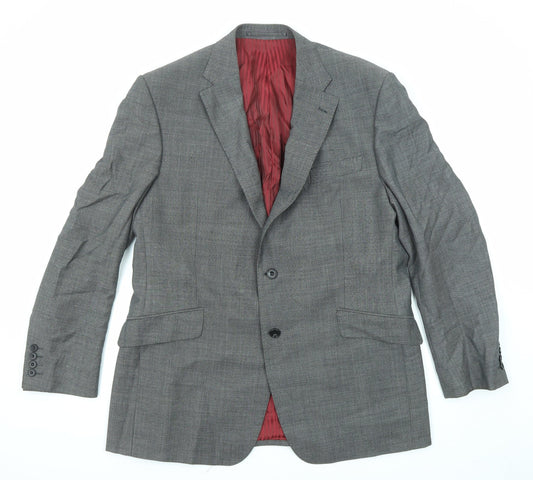 Marks and Spencer Mens Grey Wool Jacket Suit Jacket Size 42 Regular