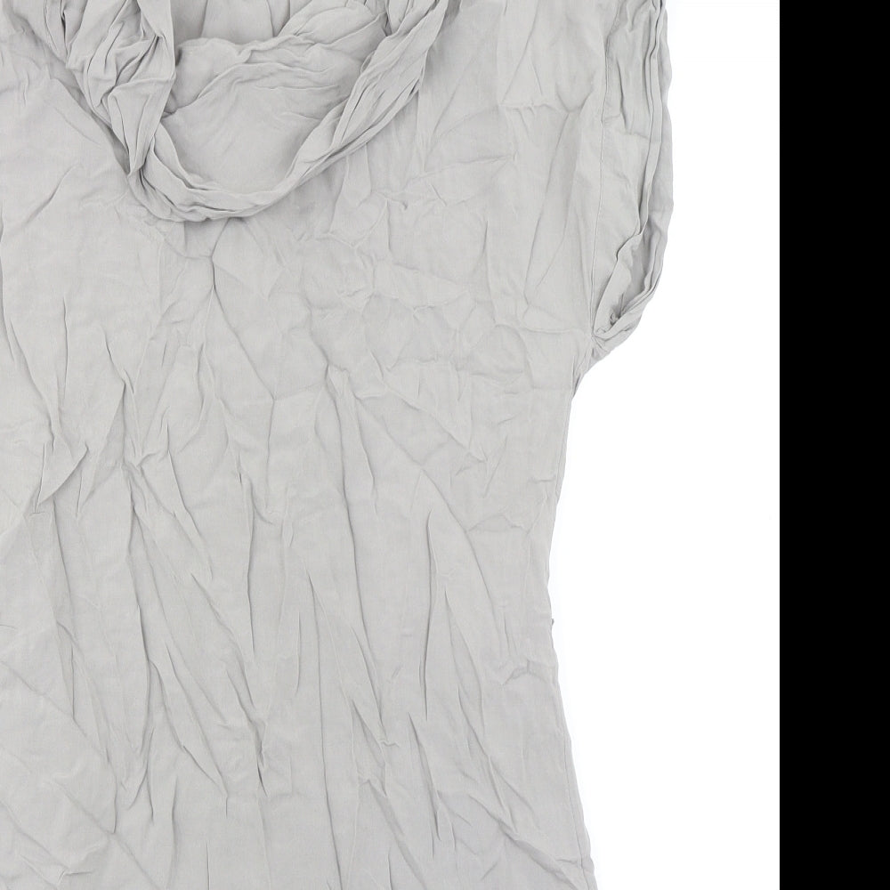 Gap Womens Grey Polyester A-Line Size S Cowl Neck Pullover