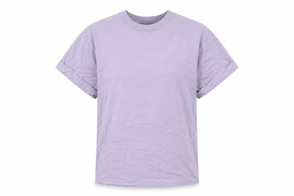 ASOS Womens Purple Cotton Basic T-Shirt Size 4 Crew Neck
