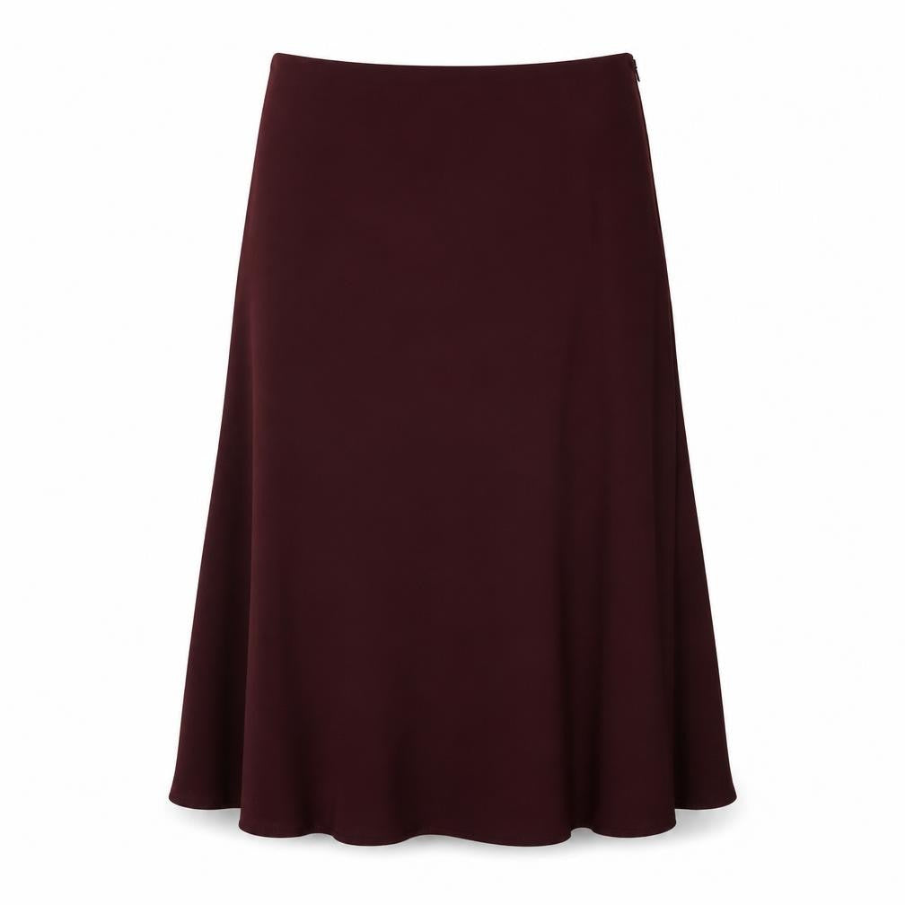 Marks and Spencer Womens Purple Polyester Swing Skirt Size 12 Zip