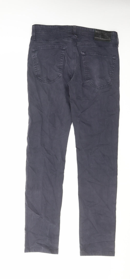 Adrianna Goldschmied Mens Blue Cotton Skinny Jeans Size 30 in L32 in Regular Zip