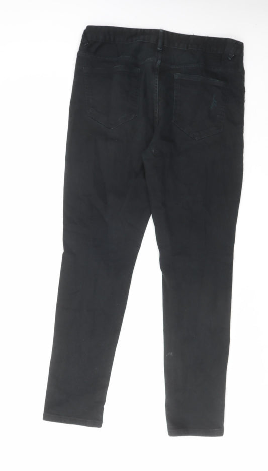 Denim & Co. Mens Black Cotton Skinny Jeans Size 34 in L30 in Regular Zip
