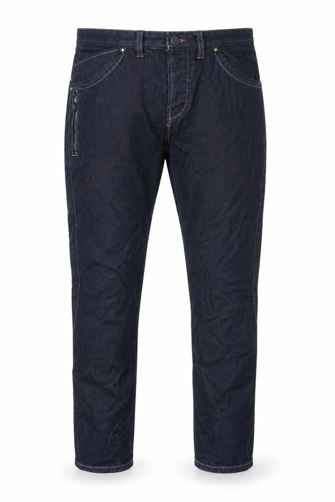 NEXT Mens Blue Cotton Tapered Jeans Size 32 in L28 in Regular Zip