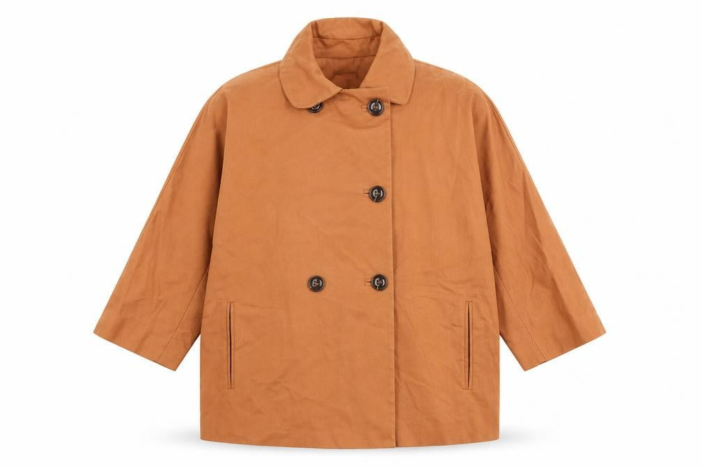 Topshop Womens Orange Jacket Size 12 Button