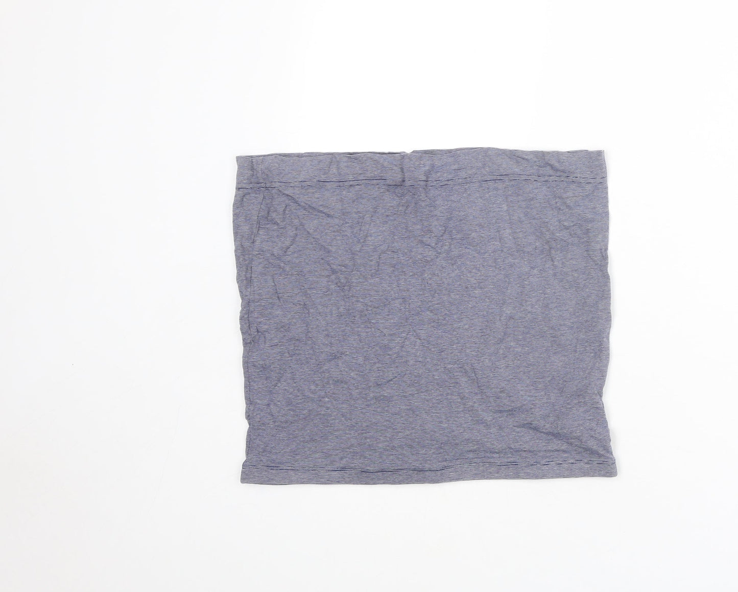 H&M Womens Blue Striped Cotton Bandage Skirt Size M
