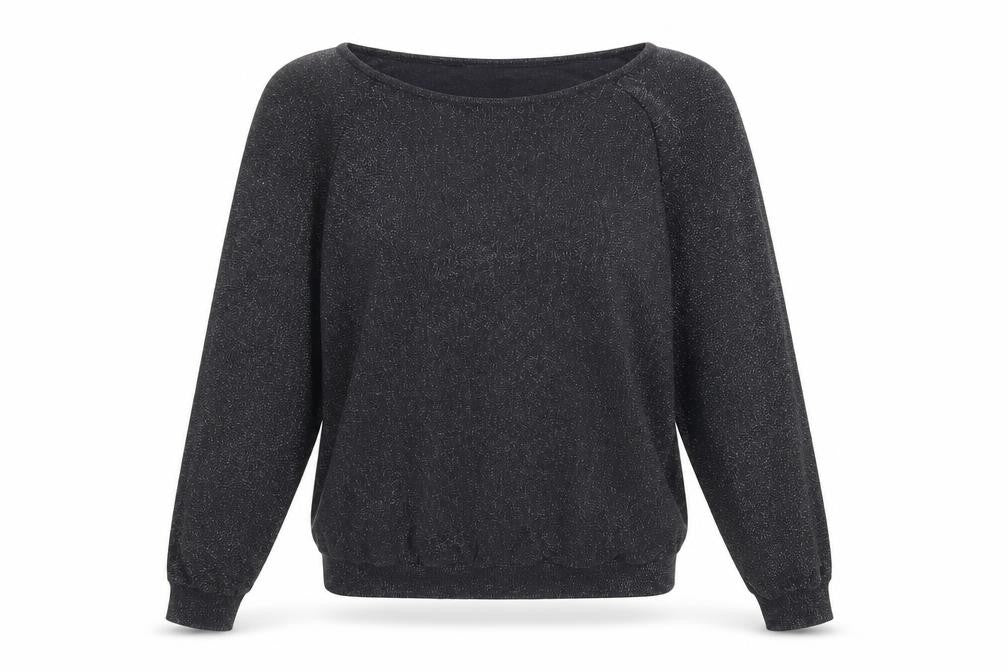 Marks and Spencer Womens Black Round Neck Viscose Pullover Jumper Size 8