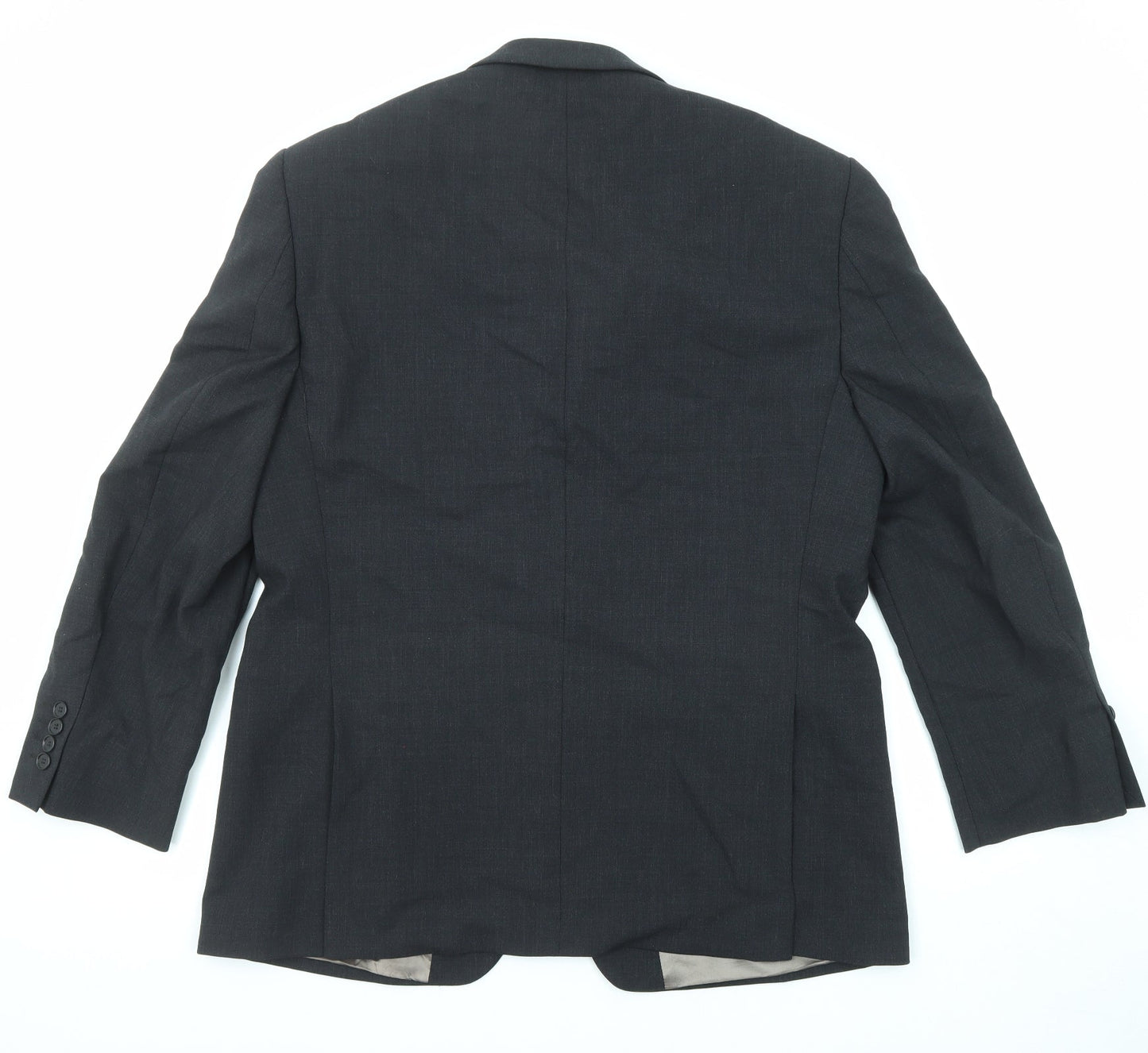 Marks and Spencer Mens Black Wool Jacket Suit Jacket Size 42 Regular