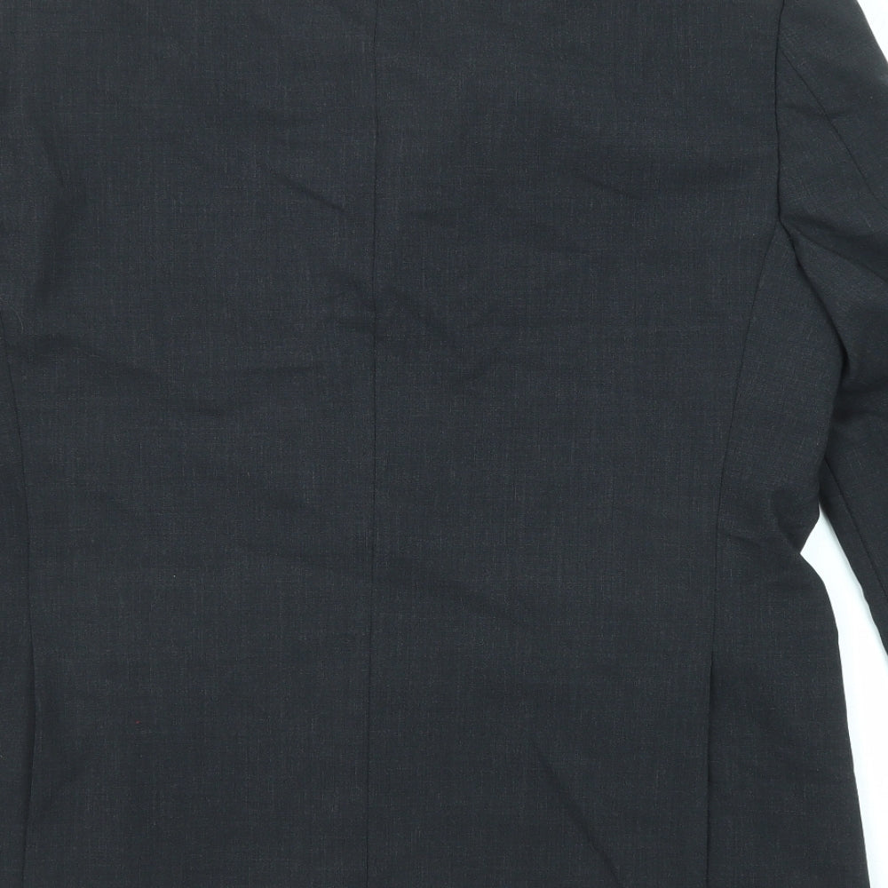 Marks and Spencer Mens Black Wool Jacket Suit Jacket Size 42 Regular