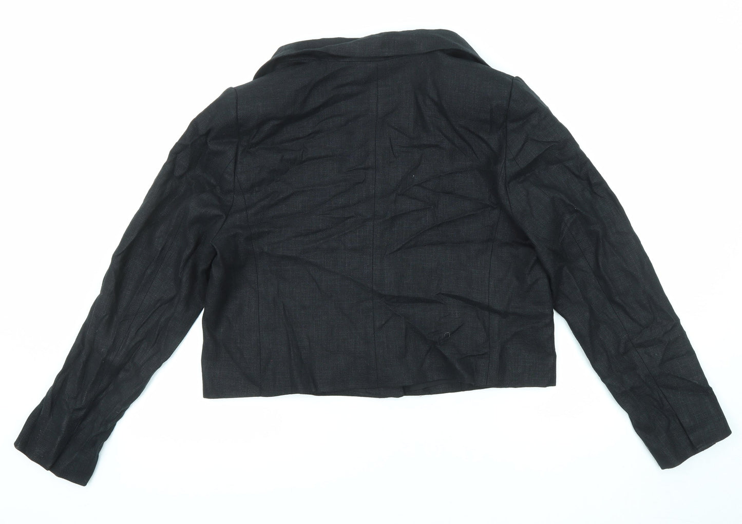 Marks and Spencer Womens Black Jacket Blazer Size 14 Button