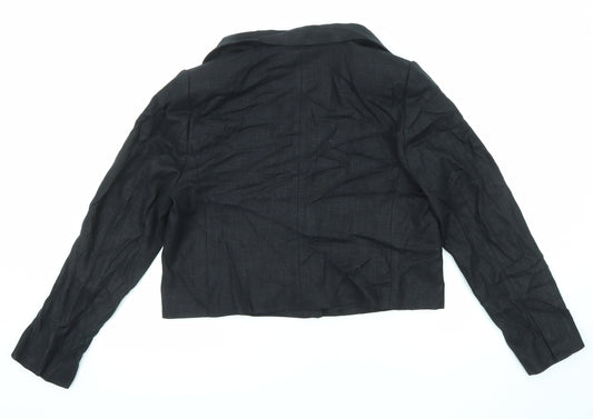 Marks and Spencer Womens Black Jacket Blazer Size 14 Button