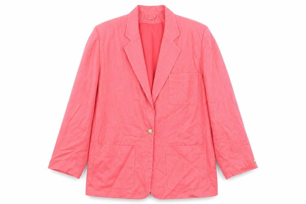 Womens UK Size L  Eddie Bauer Pink Viscose Blazer