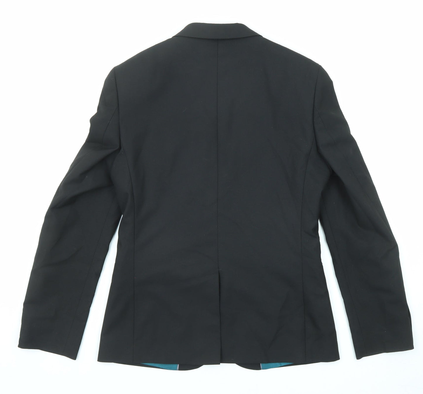 Marks and Spencer Mens Black Polyester Jacket Suit Jacket Size 36 Regular