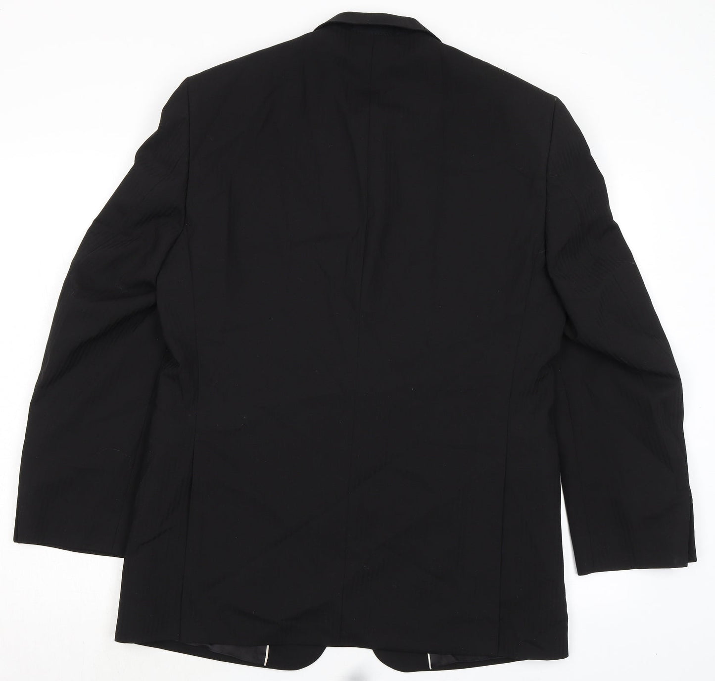 Tom English Mens Black Wool Jacket Suit Jacket Size 40 Regular