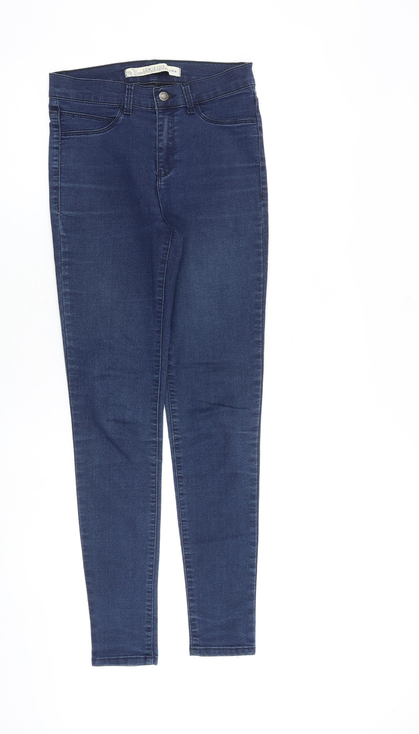 LCW Jeans Womens Blue Cotton Skinny Jeans Size 26 in L36 in Regular Zip