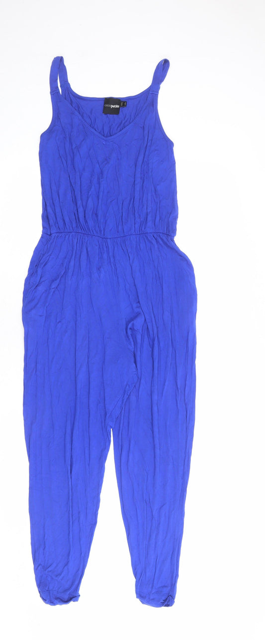 ASOS Womens Blue Viscose Jumpsuit One-Piece Size 8 L23 in Pullover