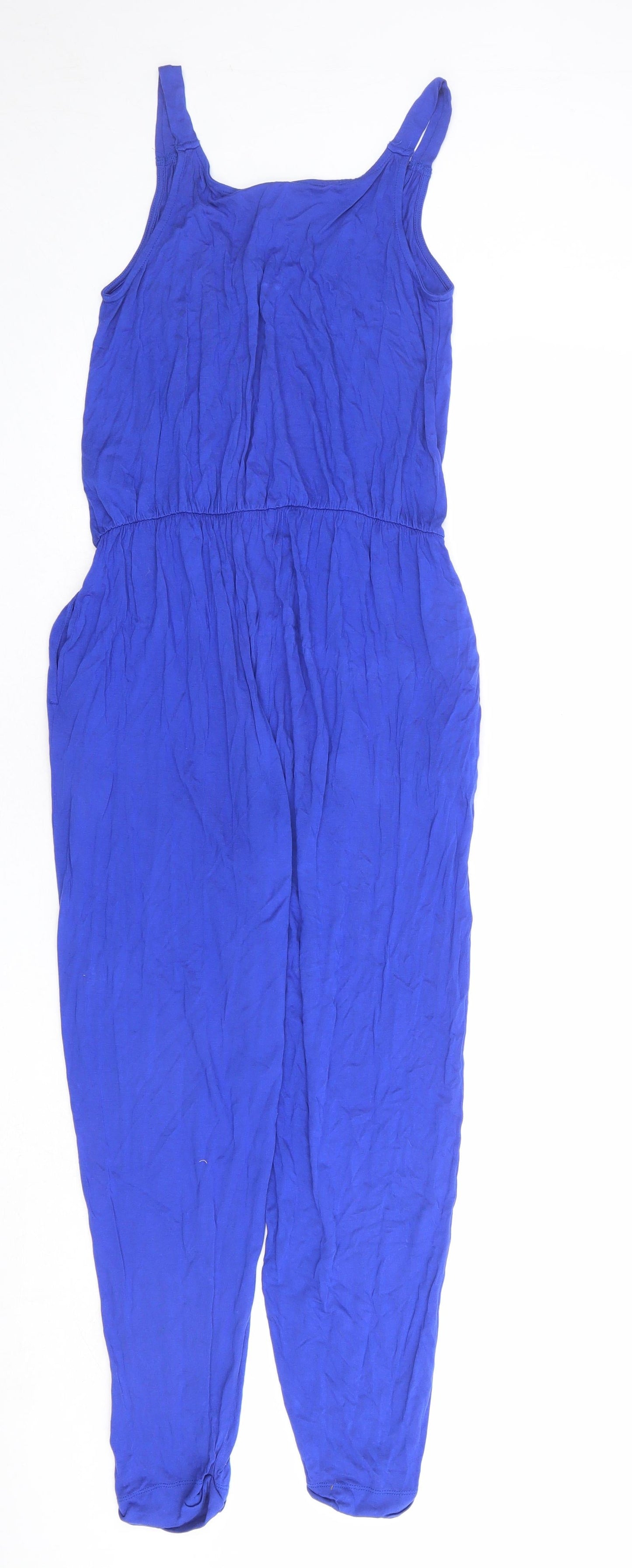 ASOS Womens Blue Viscose Jumpsuit One-Piece Size 8 L23 in Pullover