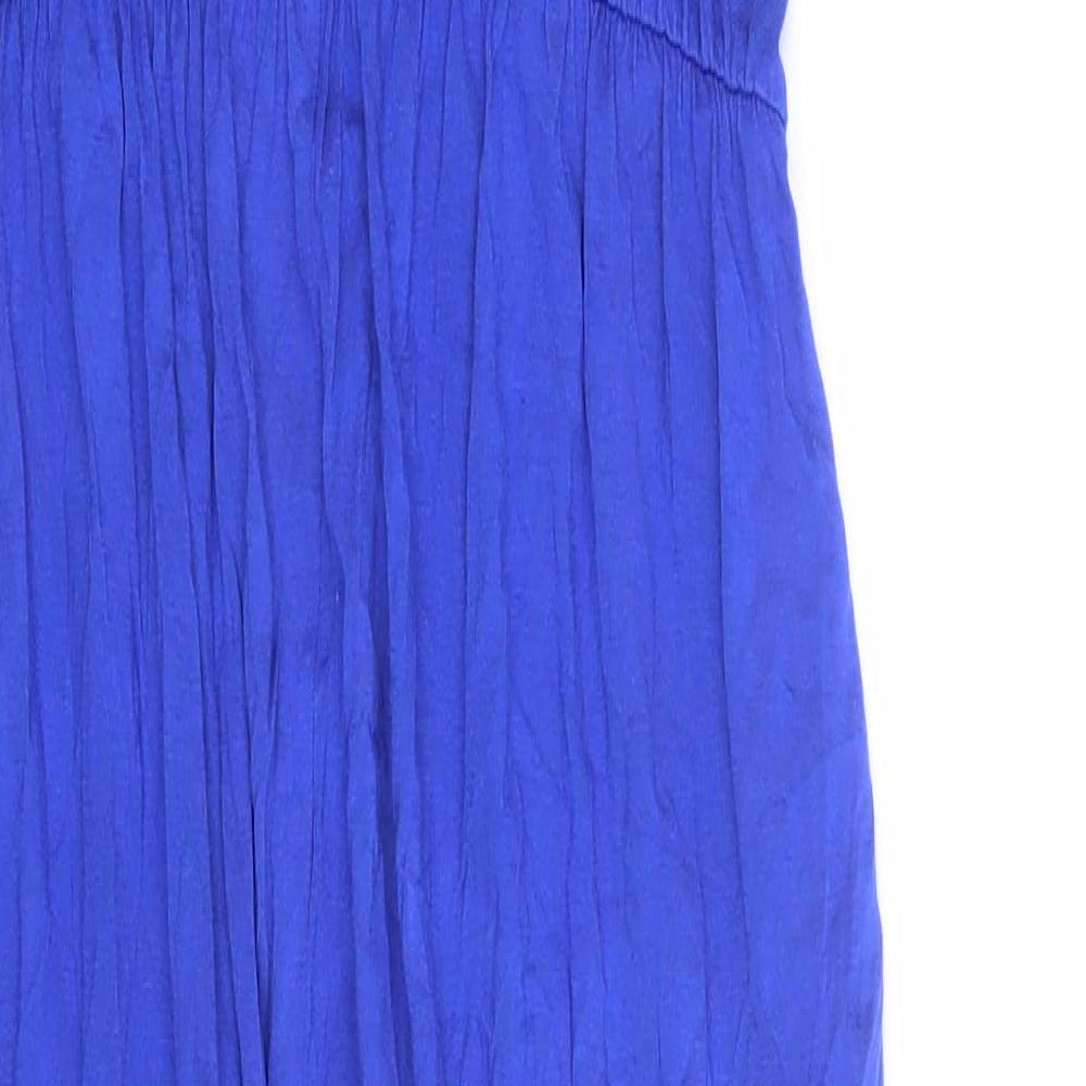 ASOS Womens Blue Viscose Jumpsuit One-Piece Size 8 L23 in Pullover