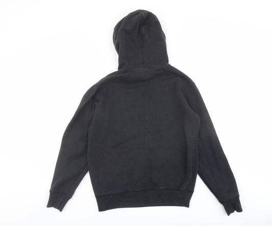 ellesse Womens Black Cotton Pullover Hoodie Size S Pullover - Ellesse Logo Drawstring Pocket